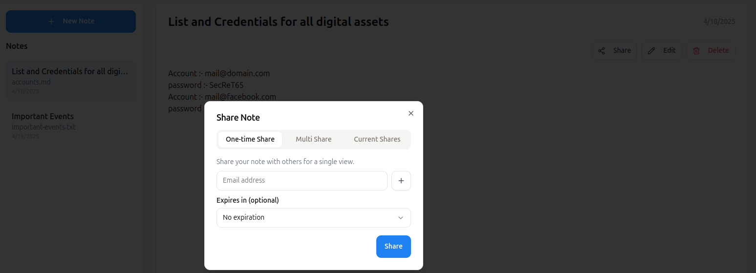 CrisisNote Dashboard